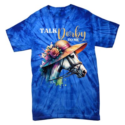 Talk Derby To Me Racing Horse Tie-Dye T-Shirt