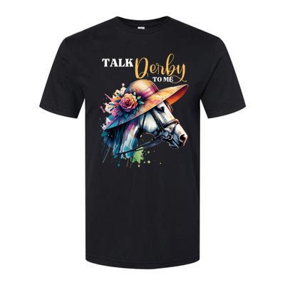 Talk Derby To Me Racing Horse Softstyle CVC T-Shirt