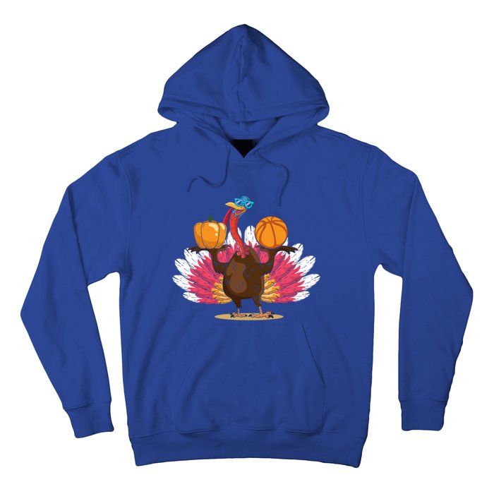 Thanksgiving Day Turkey Basketball Player Sports Lover Gift Hoodie