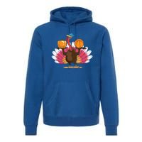 Thanksgiving Day Turkey Basketball Player Sports Lover Gift Premium Hoodie