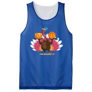 Thanksgiving Day Turkey Basketball Player Sports Lover Gift Mesh Reversible Basketball Jersey Tank