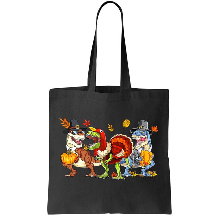 Thanksgiving Dinosaur Trex Turkey Rawr Gifts For Boy Tote Bag