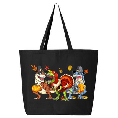 Thanksgiving Dinosaur Trex Turkey Rawr Gifts For Boy 25L Jumbo Tote