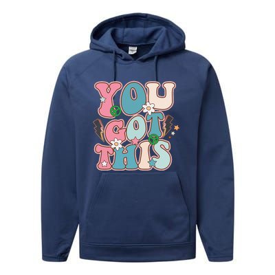 Test Day Teacher You Got This Gifts Performance Fleece Hoodie