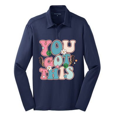 Test Day Teacher You Got This Gifts Silk Touch Performance Long Sleeve Polo