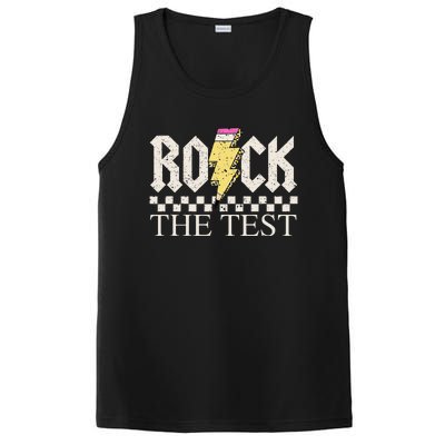 Testing Day Teacher Student Motivational Rock The Test PosiCharge Competitor Tank