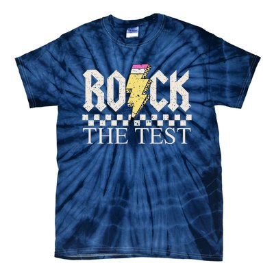 Testing Day Teacher Student Motivational Rock The Test Tie-Dye T-Shirt