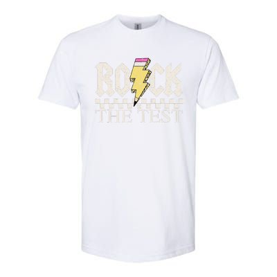 Testing Day Teacher Student Motivational Rock The Test Softstyle CVC T-Shirt