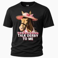 Talk Derby To Me Horse Racing Lover Cooling Performance Crew T-Shirt