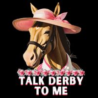 Talk Derby To Me Horse Racing Lover Cooling Performance Crew T-Shirt