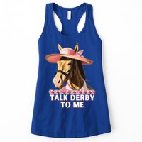 Talk Derby To Me Horse Racing Lover Womens Tank Top