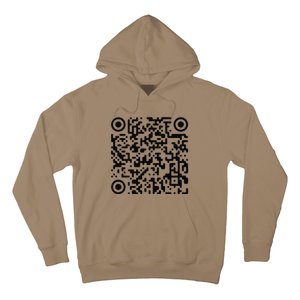 Trump Dance Troll Qr Funny President Trump Dance Code Hoodie