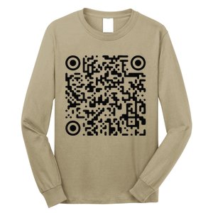 Trump Dance Troll Qr Funny President Trump Dance Code Long Sleeve Shirt