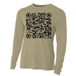 Trump Dance Troll Qr Funny President Trump Dance Code Cooling Performance Long Sleeve Crew