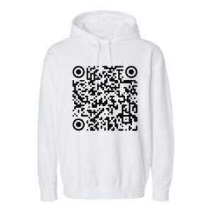 Trump Dance Troll Qr Funny President Trump Dance Code Garment-Dyed Fleece Hoodie