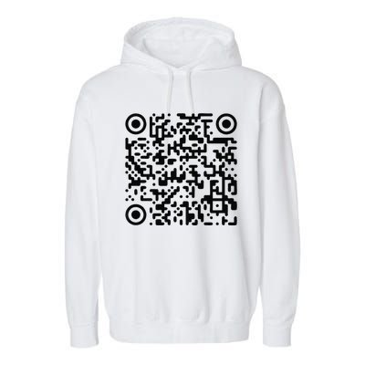 Trump Dance Troll Qr Funny President Trump Dance Code Garment-Dyed Fleece Hoodie