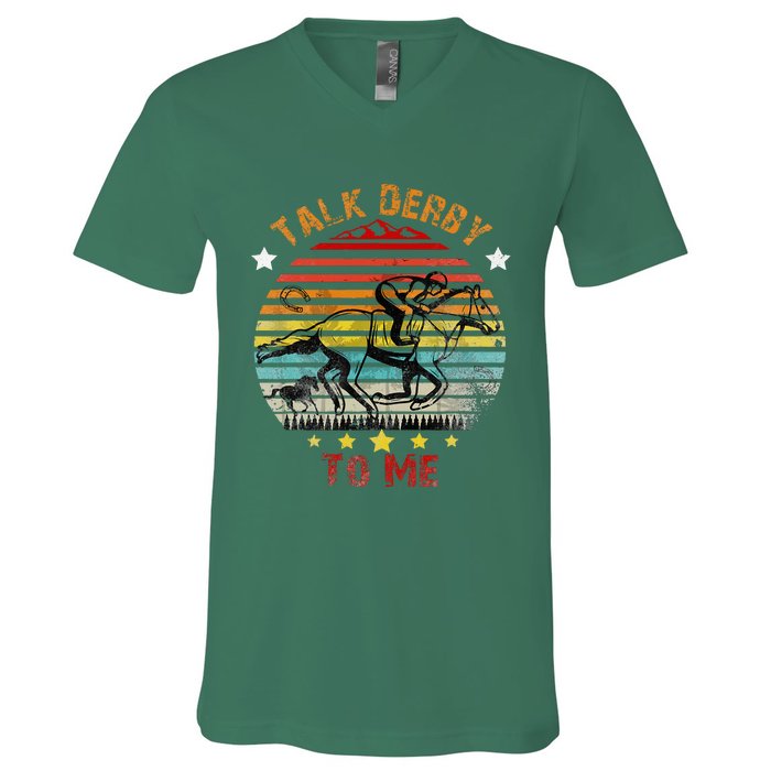 Talk Derby To Me Derby Day 2024 Kentucky V-Neck T-Shirt