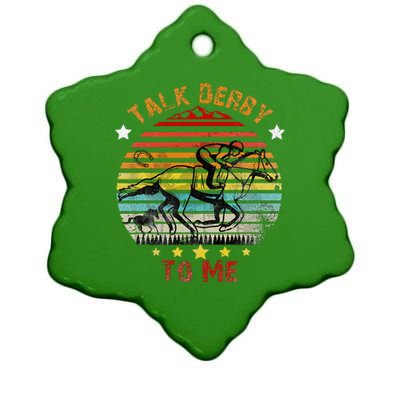 Talk Derby To Me Derby Day 2024 Kentucky Ceramic Star Ornament