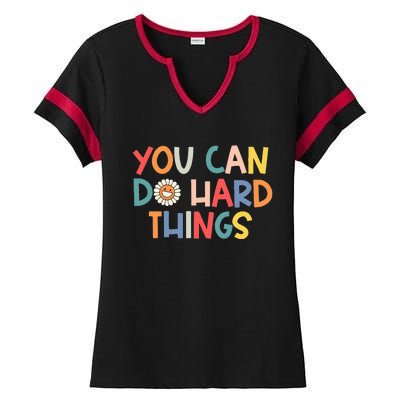 Test Day Teacher You Can Do Hard Things Ladies Halftime Notch Neck Tee