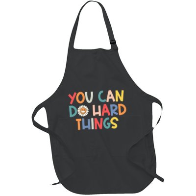 Test Day Teacher You Can Do Hard Things Full-Length Apron With Pockets