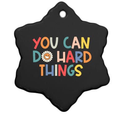 Test Day Teacher You Can Do Hard Things Ceramic Star Ornament