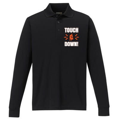 Touch Down Performance Long Sleeve Polo