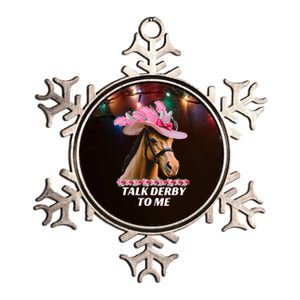 Talk Derby To Me Horse Racing Lover Metallic Star Ornament