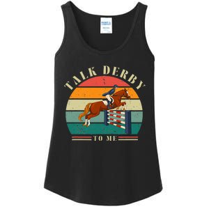 Talk Derby To Me Funny Horse Racing Lover Derby Day 2024 Ladies Essential Tank