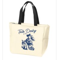 Talk Derby To Me Funny Horse Racing Lover Derby Day 2024 Zip Tote Bag