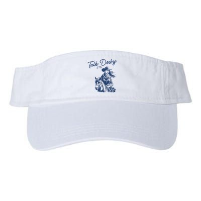 Talk Derby To Me Funny Horse Racing Lover Derby Day 2024 Valucap Bio-Washed Visor