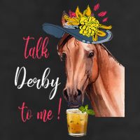 Talk Derby To Me Funny Horse Racing Lover Derby Day Adult Drive Performance Visor