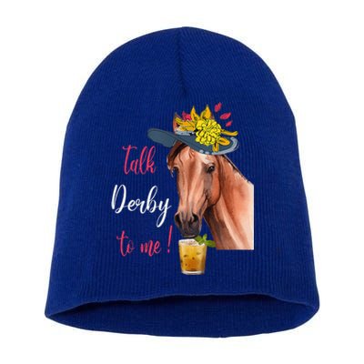 Talk Derby To Me Horse Racing Short Acrylic Beanie