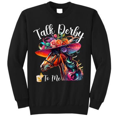 Talk Derby To Me Funny Racing Horse Sweatshirt