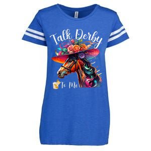 Talk Derby To Me Funny Racing Horse Enza Ladies Jersey Football T-Shirt