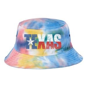 Texas | distressed Texas Flag Tie Dye Newport Bucket Hat