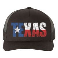 Texas | distressed Texas Flag Yupoong Adult 5-Panel Trucker Hat