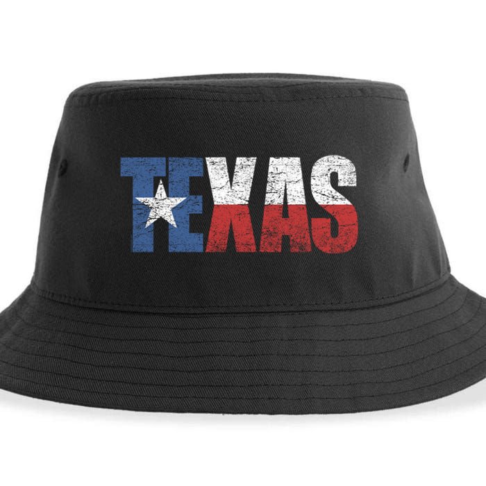 Texas | distressed Texas Flag Sustainable Bucket Hat