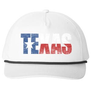 Texas | distressed Texas Flag Snapback Five-Panel Rope Hat