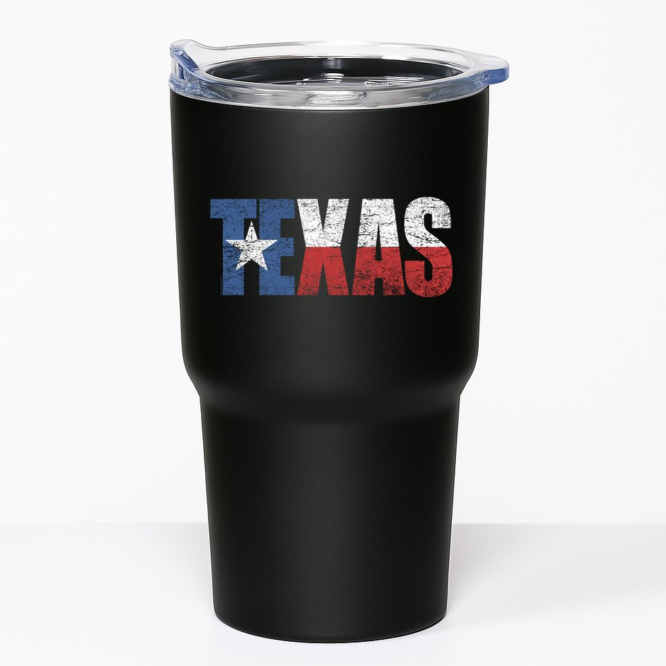 Texas | distressed Texas Flag Tumbler