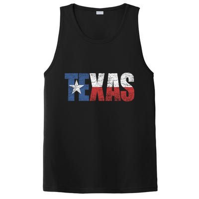 Texas | distressed Texas Flag PosiCharge Competitor Tank