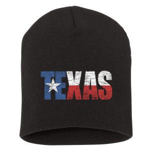 Texas | distressed Texas Flag Short Acrylic Beanie