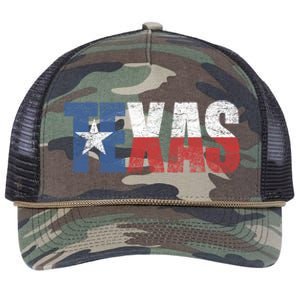 Texas | distressed Texas Flag Retro Rope Trucker Hat Cap