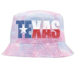 Texas | distressed Texas Flag Tie-Dyed Bucket Hat