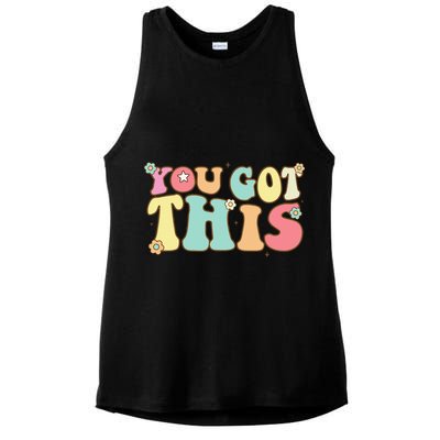Test Day Teacher Motivational Testing Day Student Ladies PosiCharge Tri-Blend Wicking Tank