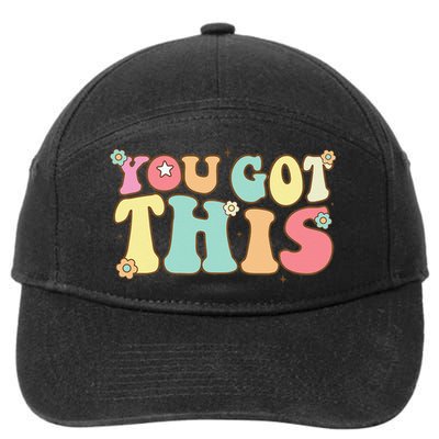 Test Day Teacher Motivational Testing Day Student 7-Panel Snapback Hat