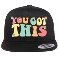 Test Day Teacher Motivational Testing Day Student Flat Bill Trucker Hat