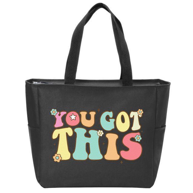 Test Day Teacher Motivational Testing Day Student Zip Tote Bag