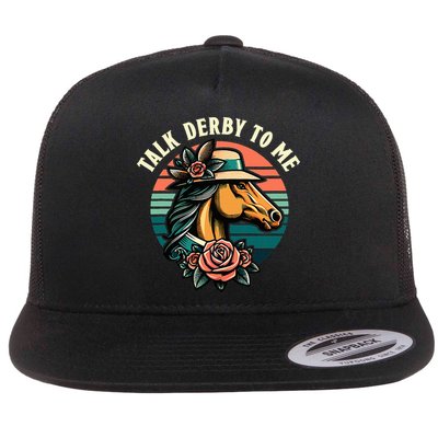 Talk Derby To Me Funny Racing Horse Flatbill Hat