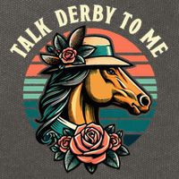 Talk Derby To Me Funny Racing Horse Cotton Canvas Backpack