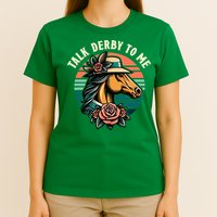 Talk Derby To Me Funny Racing Horse T-Shirt